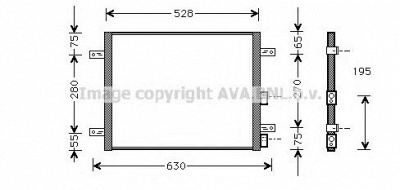 AVA QUALITY COOLING al5081 -  Конденсатор, кондиционер